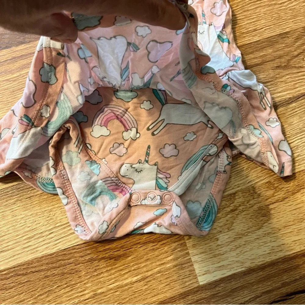 Posh Peanut 2-Fer  Star dress w/ bloomers and Unicorn  onesie Dress 3-6 month